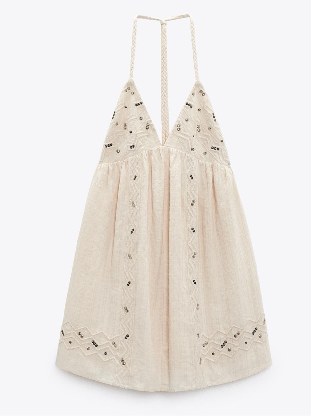 Zara studded mini dress